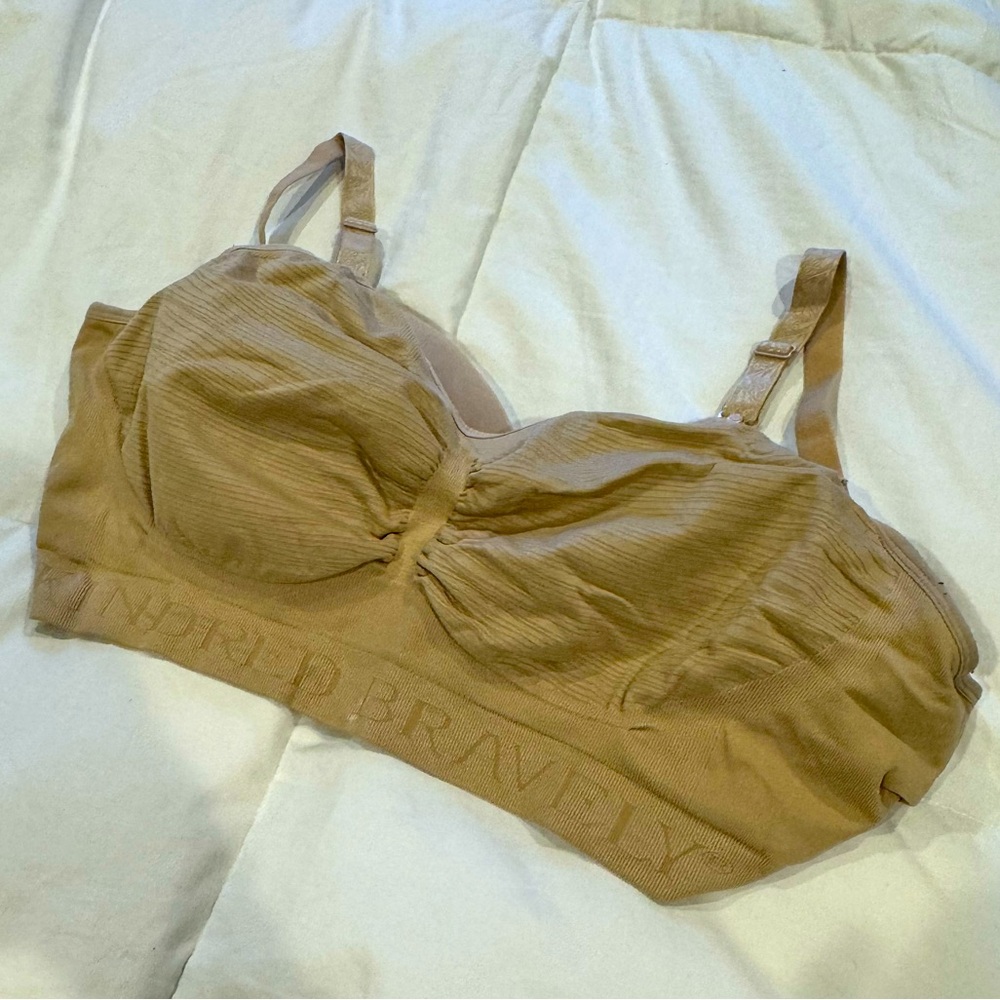 Kindred Bravely Sublime Hands-Free Nursing/Pumping Bra - XL Busty in nude